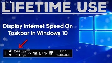 How To Add Internet Speed Meter In Desktop Taskbar Easily | Windows 10/8/7 | 2020  Robin Hood
