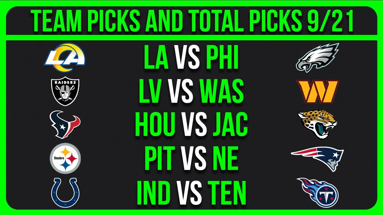 Прогнозы и прогнозы на 3-ю неделю НФЛ (часть 1)