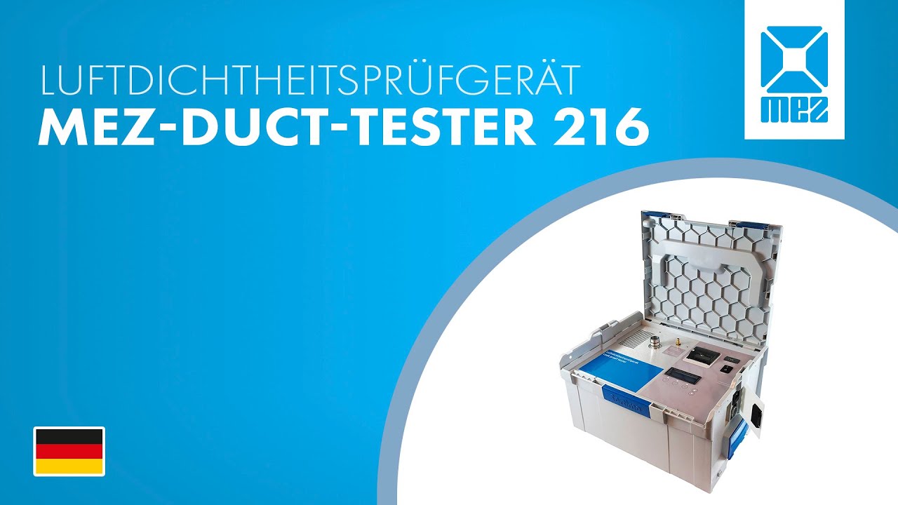 MEZ-DUCT-TESTER 216 - Luftdichtheitsprüfgerät – DE
