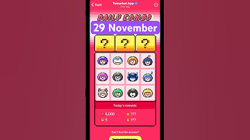 Tomarket Daily Combo 29 November | Tomarket Today Combo | Tomarket Combo I Tomarket Combo