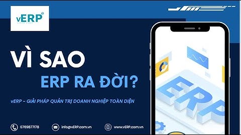 vERP - VÌ SAO ERP RA ĐỜI?