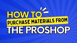 ProShop Tutorial \\ Professional Networkers