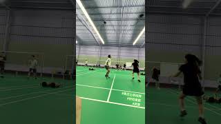混雙#羽毛球 #羽球 #校隊 #運動 #badminton #快羽會館 #黑武士羽球隊