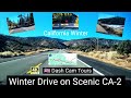 Los Angeles&#39; Winter Drive - CA-2 Angeles Crest Scenic Byway - 4K - Wide View