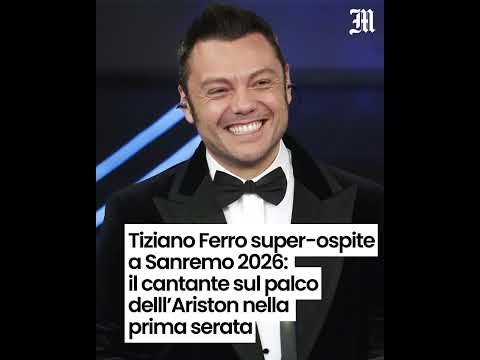 Video Tiziano Ferro super-ospite a Sanremo 2026