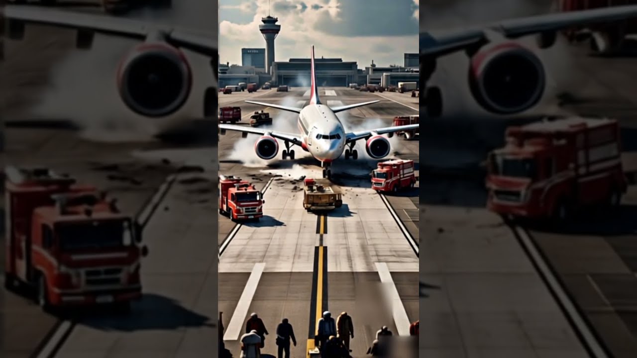 Airplane Skids Off Runway – Real-Time Footage 