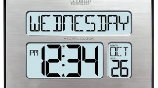๐ง๐ก๏ธ๐ Battery & Setup-La Crosse Technology Atomic Digital ๐ง w/๐ & Indoor Temperature Model C86279V4