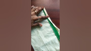 How to stitch invisible piping on sleeve and neck #shorts #shortsfeed #sewing@360 #tipsandtricks