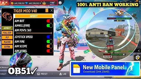 🔥 OB51 FREE FIRE MOD MENU 🔥 UNLIMITED DIAMOND HACK ⚡ FF MOD MENU APK 2025 🛑🔥
