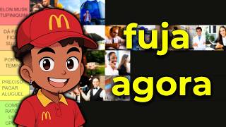 Os MELHORES/PIORES subempregos do Brasil (TIERLIST)