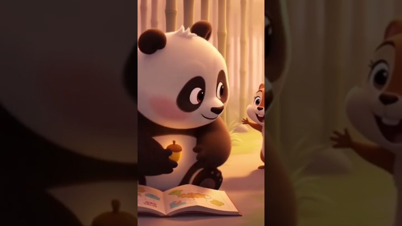 Panda & Squirrel Tales: The Glowing Acorn Adventure 🌰✨ (AI Pixar Short)