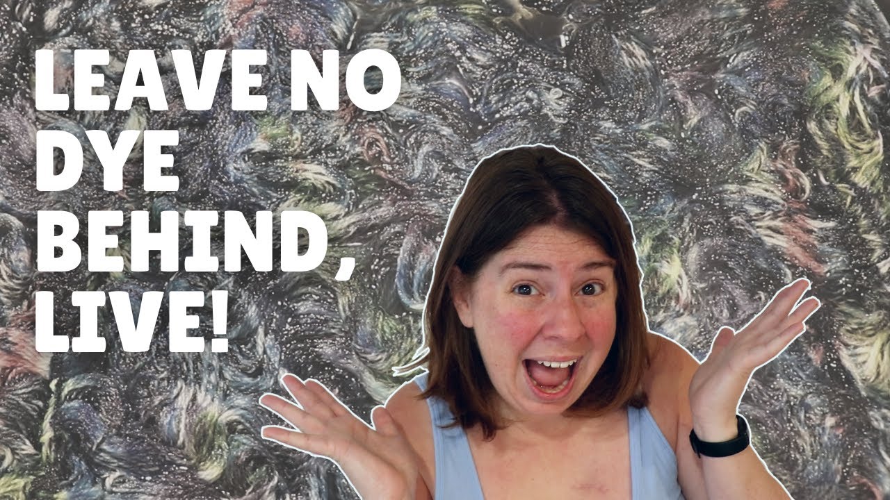 Let's Dye Yarn, LIVE!  Leave No Dye Behind Edition