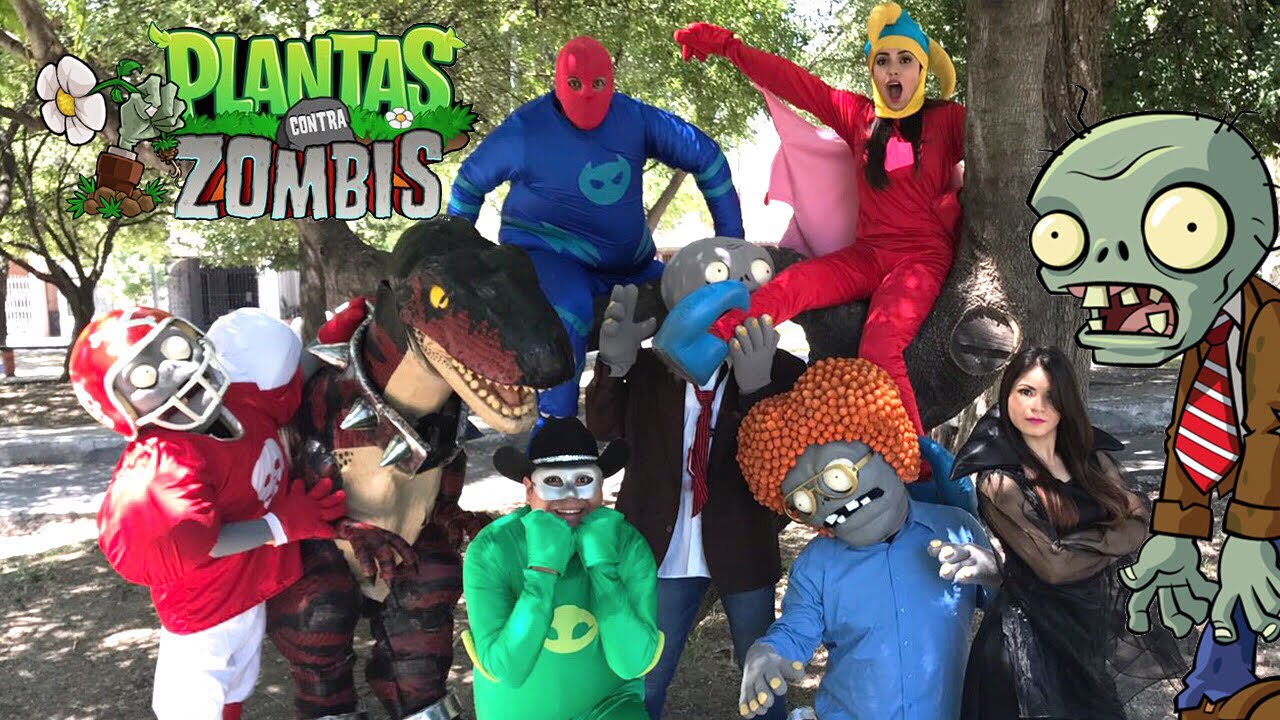 Plantas VS Zombies atacan a Heroes en Pijamas / Manito y Maskarin