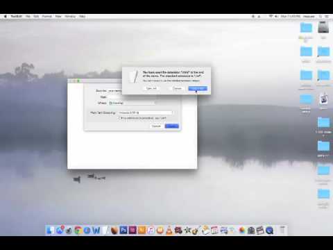 Creating HTML file on Mac