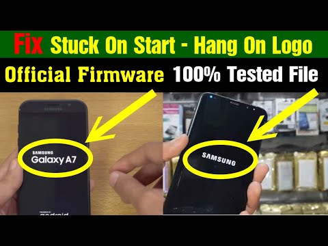 Samsung Galaxy A7 Hang On Logo | Stuck On Boot | SM-A700FD Stuck at Startup Screen | Firmware Flash