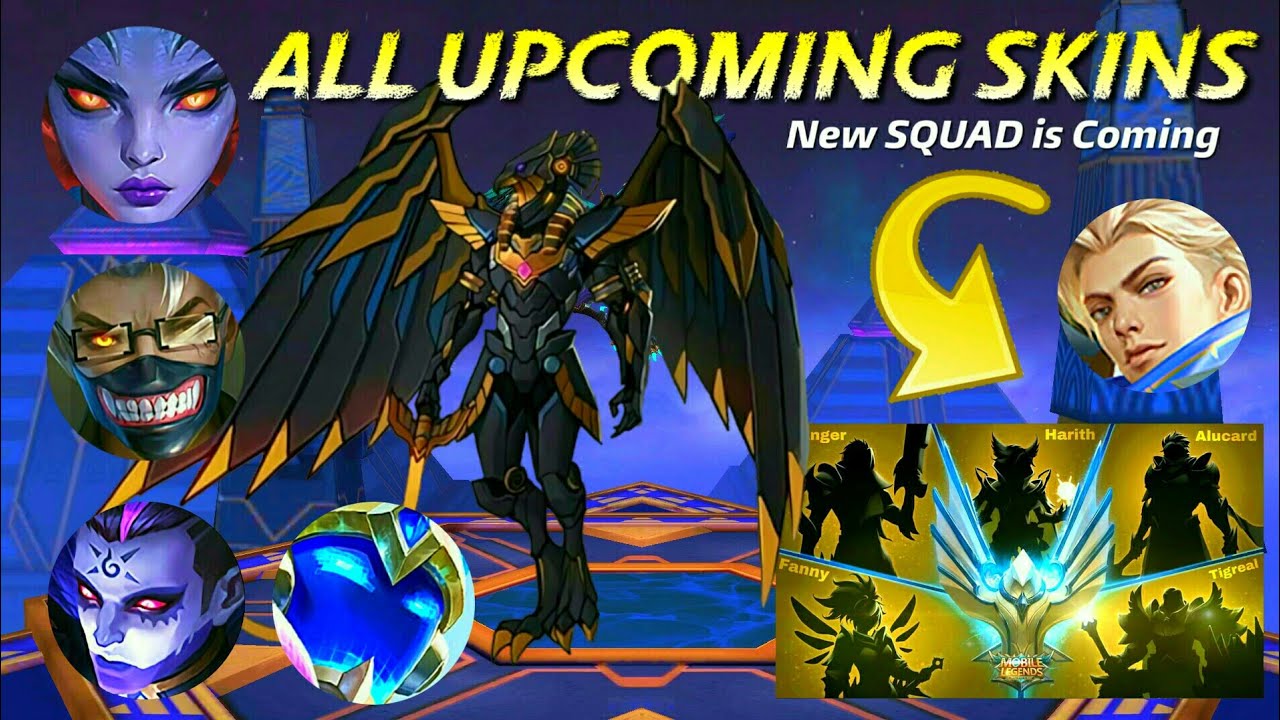 ALL UPCOMING SKINS IN MOBILE LEGENDS - 46 UPCOMING SKIN 2019 - LIGHTBORN SQUAD | YAHANU GAMER
