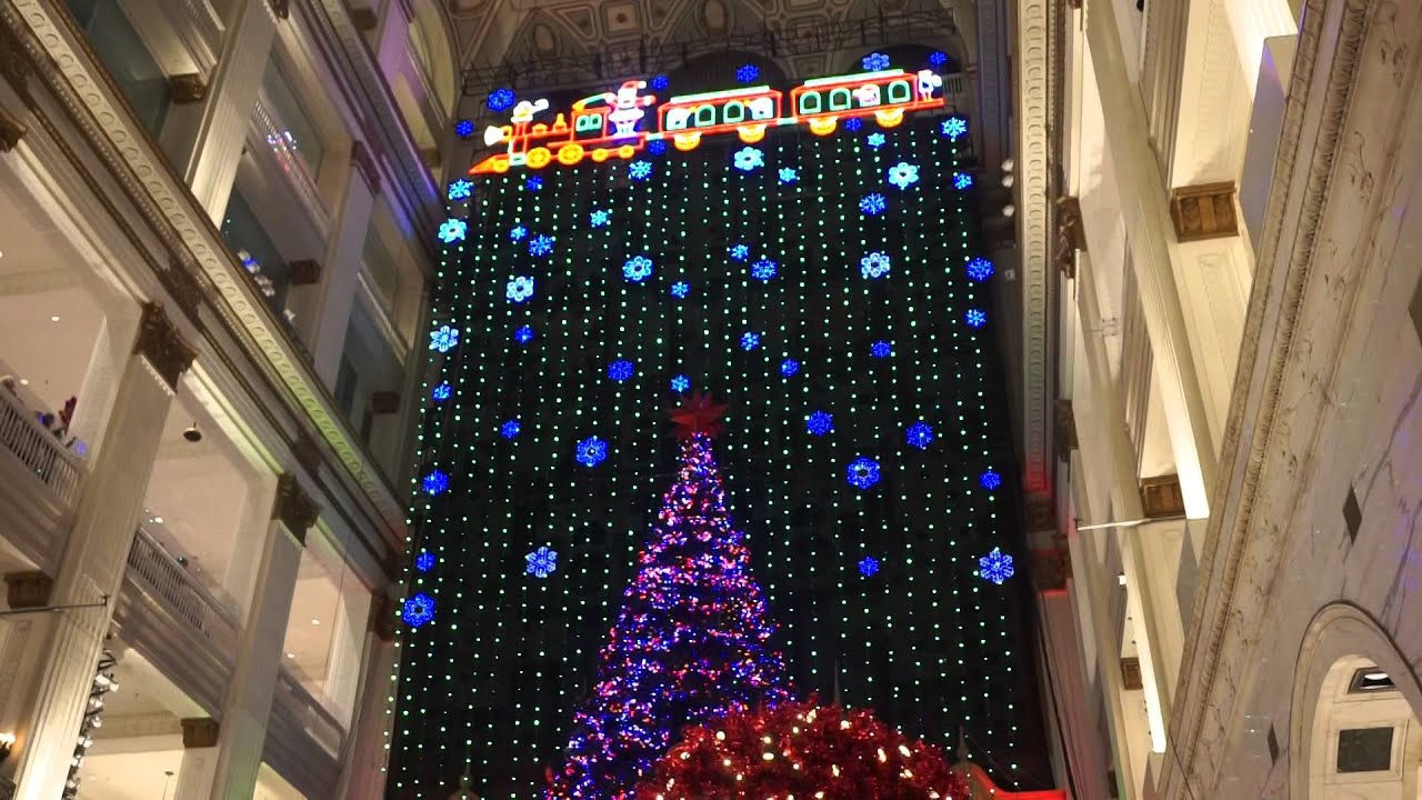 2015 Macy's Christmas Light Show in Philly YouTube