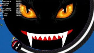 لعبة الثعبان الجائعslither.io 🐍🔥 WormsZone.io.لعبة الحية🐍منطقة الديدان  اقوى جلد الثعبان الاسود screenshot 2