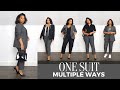 How to style one suit multiple ways workwear lookbook