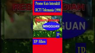 Rcti Telemania 1998 Interactive Quiz Promo tv gameshow