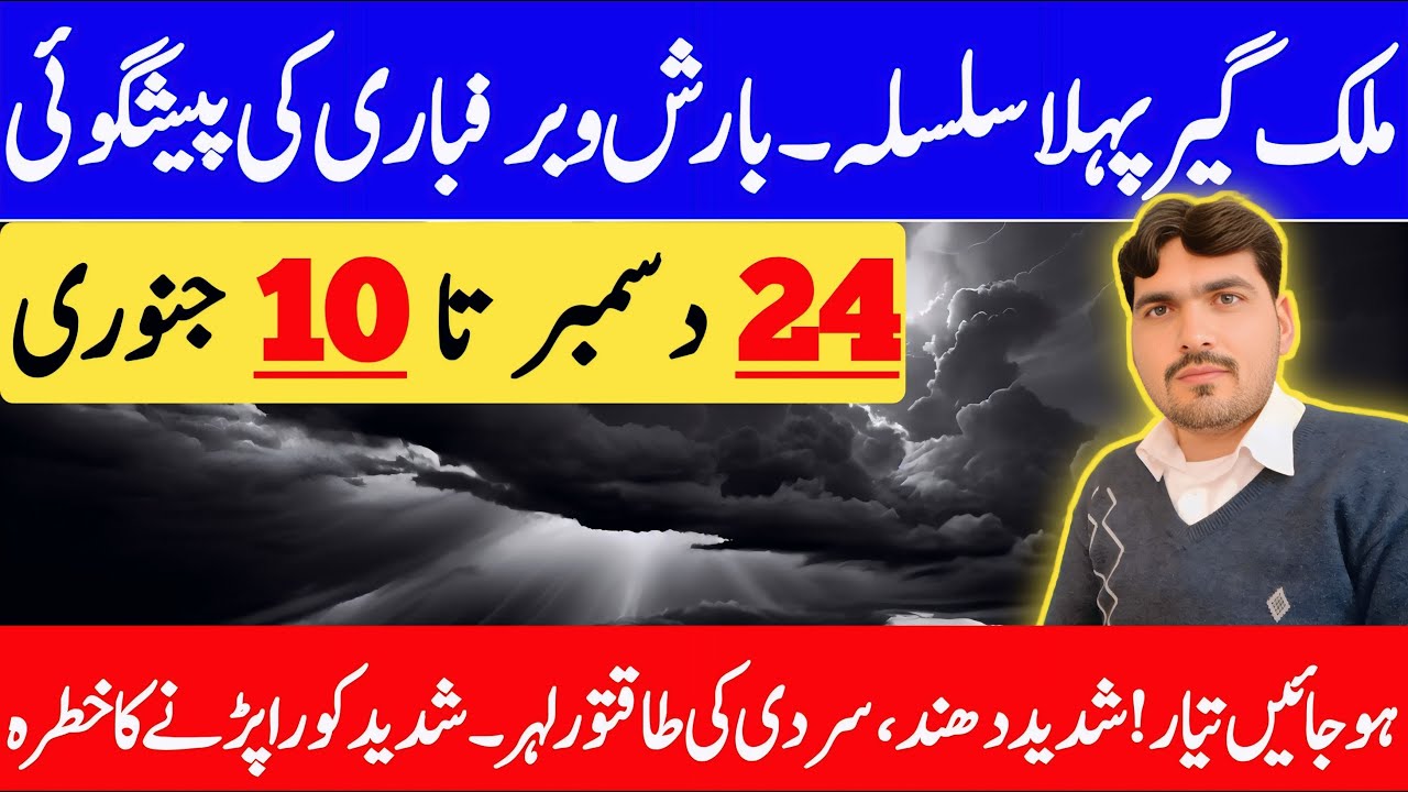 Weather Forecast Till 10 January | ENSO IOD MJO Update | Winter Outlook | Weather Forecast Pakistan