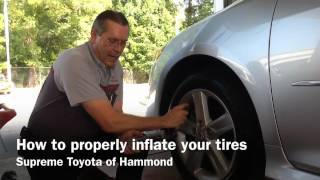 Supreme Toyota of Hammond - How to Properly Inflate Tires