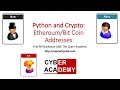 Ethereum and Bitcoin Address Generation