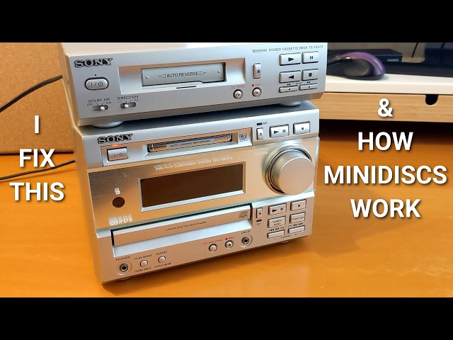Sony DHC-MD373 Fix & Lube (and How Minidiscs Work) - YouTube