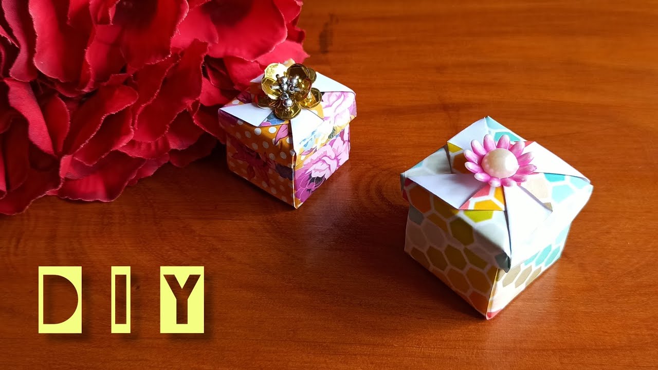 How to make a gift box || paper box making || Easy DIY 🎁 - YouTube