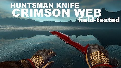 Huntsman Knife | Crimson Web (Field Tested / FT) Showcase