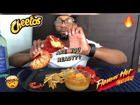 hot-cheeto-fried-colossal-lobster-tail-and-shrimp-mukbang-먹방-(eating-show)!!-jailbirds-review!!