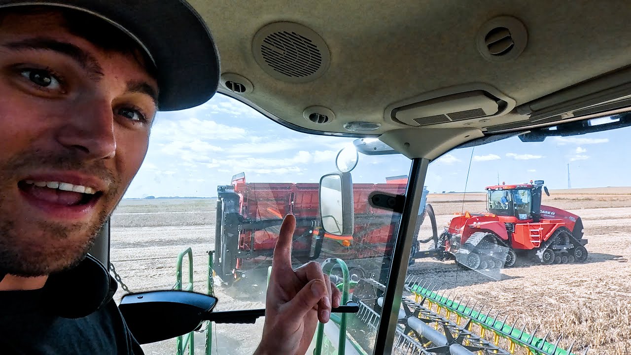 First Day Of Harvest 2025 With New Toys! Ep. 1 | Larson Farms | The