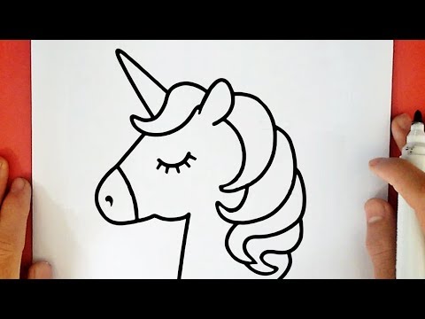 Como Desenhar unicórnio Kawaii Fácil - Desenhwow - How to Draw a Unicorn 