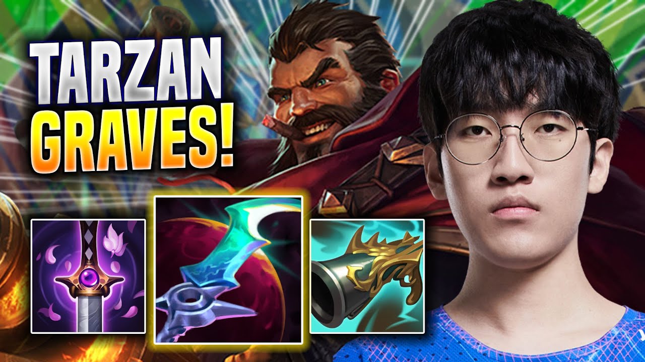 TARZAN IS A GOD WITH GRAVES! - LNG Tarzan Plays Graves JUNGLE vs Kindred! | Season 2022