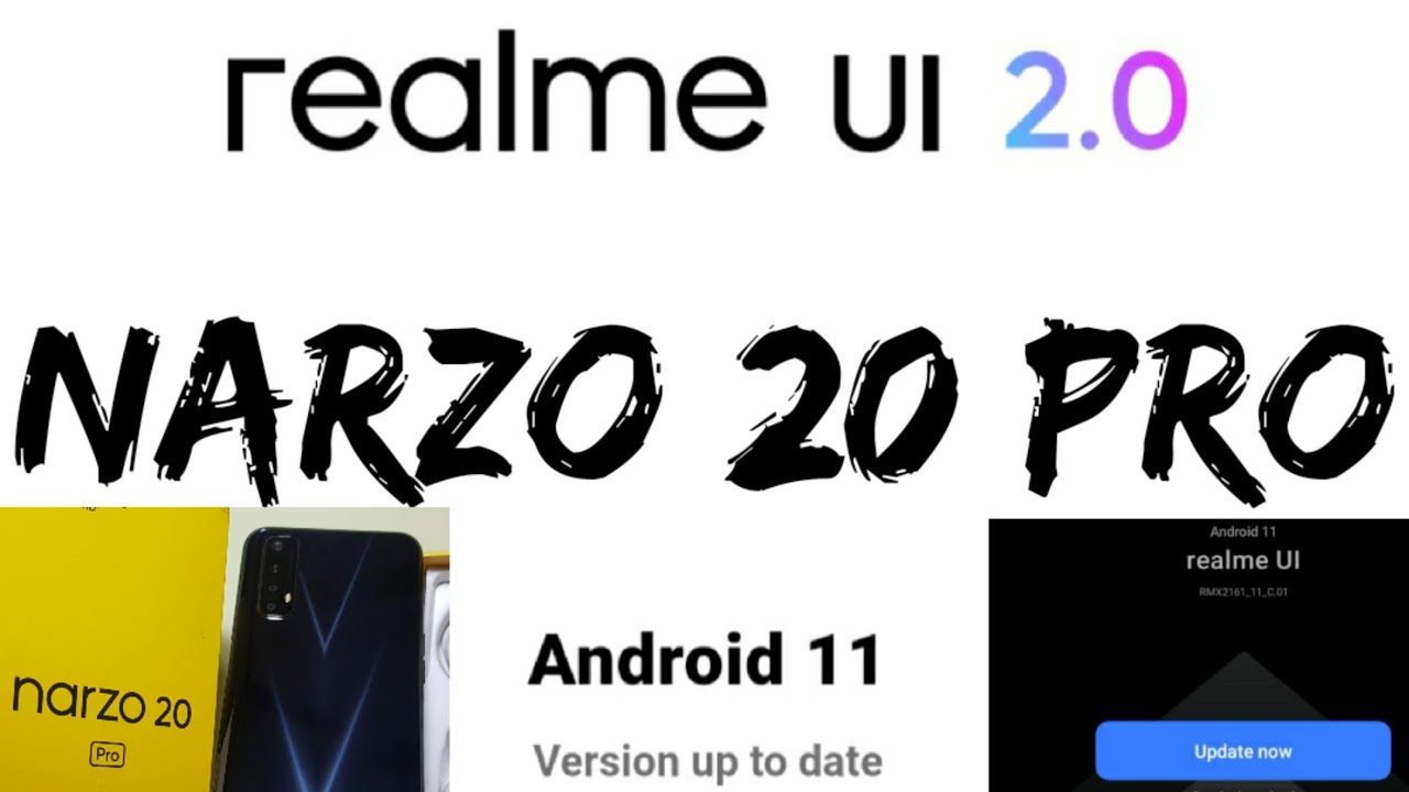 Realme UI 2.0 update to Realme Narzo 20 Pro. Get Android 11 on Realme Narzo 20 Pro