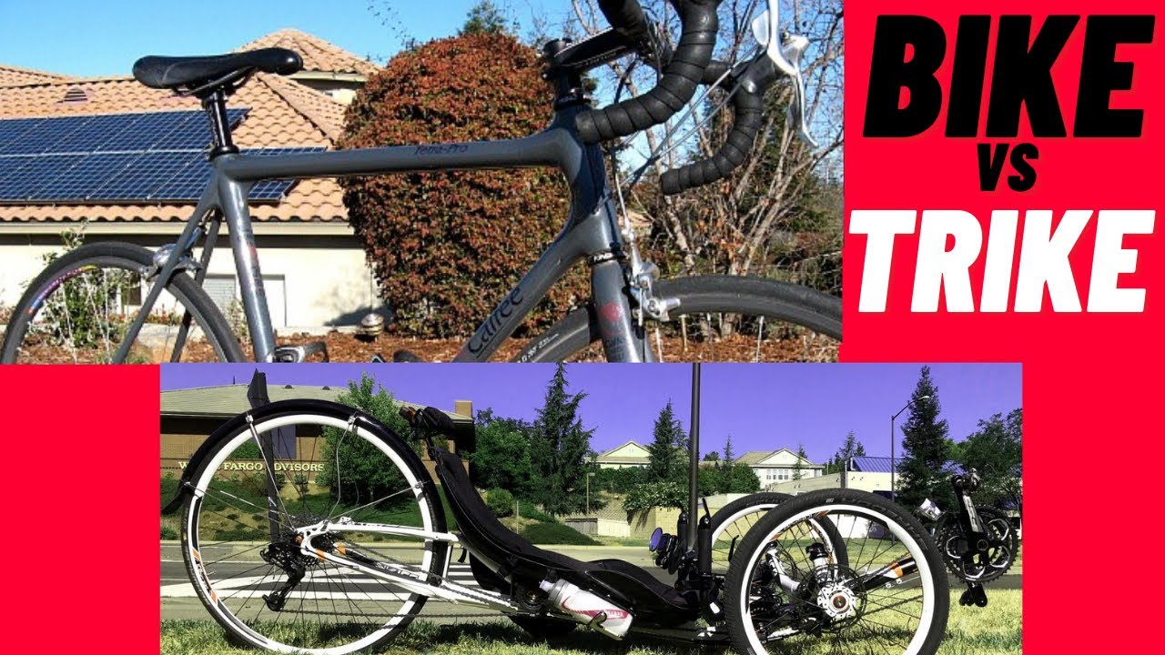 Recumbent Trike Versus Road Bike Roll Down Test Featuring The ICE VTX