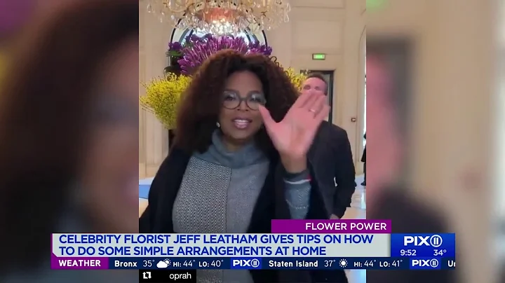 Flower arrangement tips from celeb florist Jeff Le...