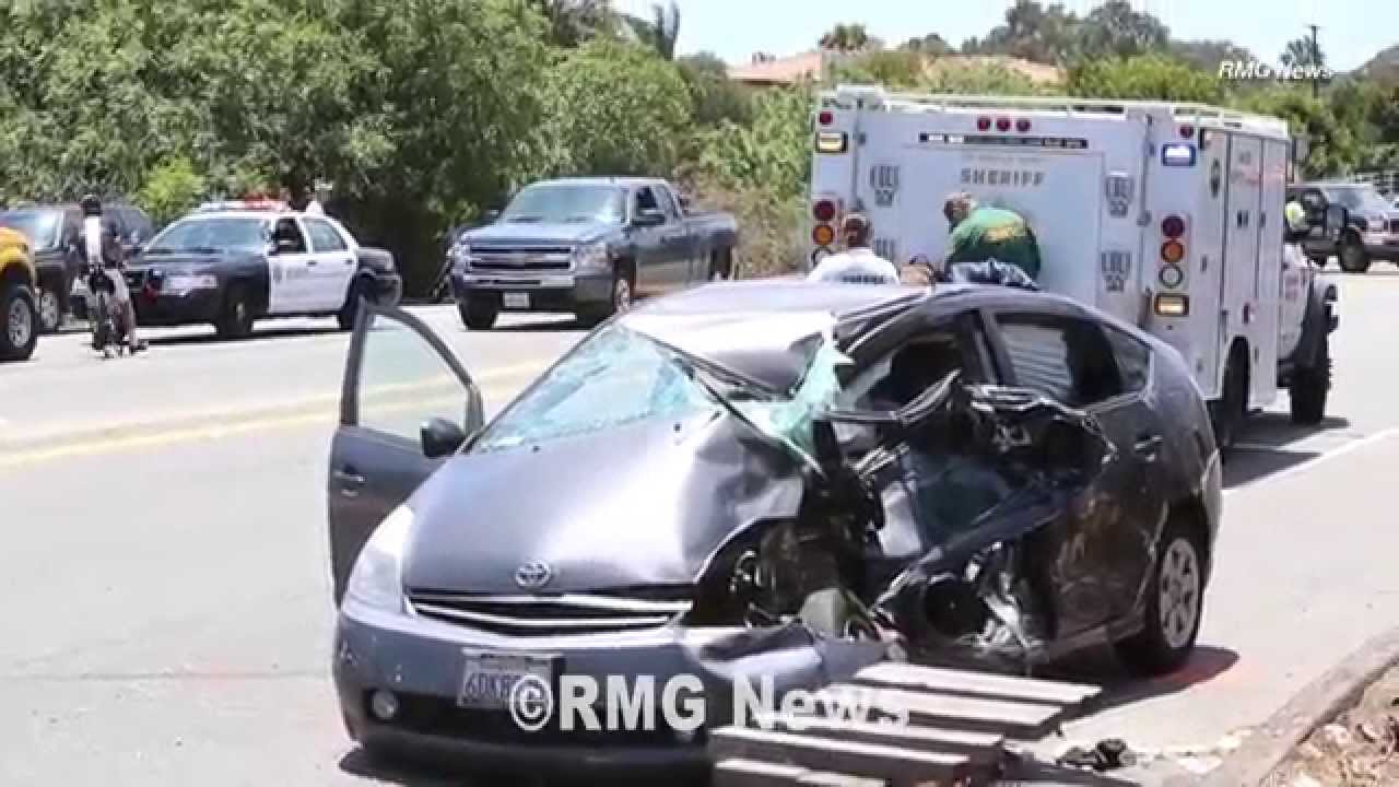 Prius And Fire Truck Involved In A Crash On Pacific Coast Highway Prius And Fire Truck Involved In A Crash On Pacific Coast Highway Malibu California You