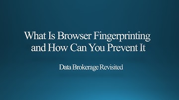 What is browser fingerprinting and how can you prevent it. #cybersecurity #cybersecuritytools