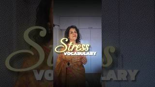 Stress Vocabulary In English | Improve English Vocabulary #Shorts #English #LearnEnglish #Vocabulary