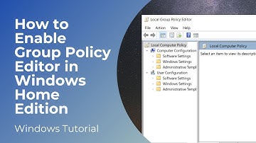 How to Enable Group Policy Editor in Windows 10 & 11 Home Edition