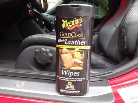 Meguiars G10900 Gold Class Leather Cleaner & Conditioner Wipes, 25-Ct.