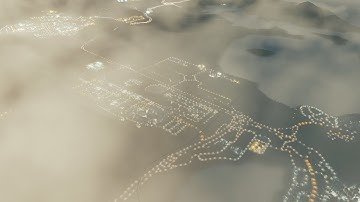 Heavy Fog over my city - Cities Skylines