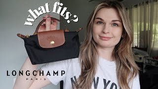 What Fits in the Longchamp Pouch with Handle?