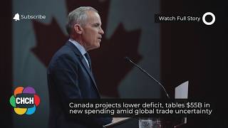 Canada projects lower deficit, tables $55B in new spending amid global trade uncertainty