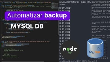 Respaldos automáticos de base de datos MYSQL con NODEJS