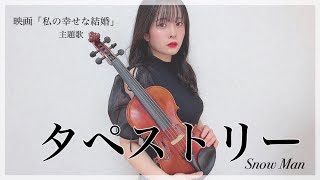 【ヴァイオリン】Snow Man様の「タペストリー」弾いてみた　映画「私の幸せな結婚」主題歌