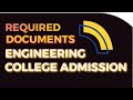 DCET 2023: Documents Required for Engineering college Admission