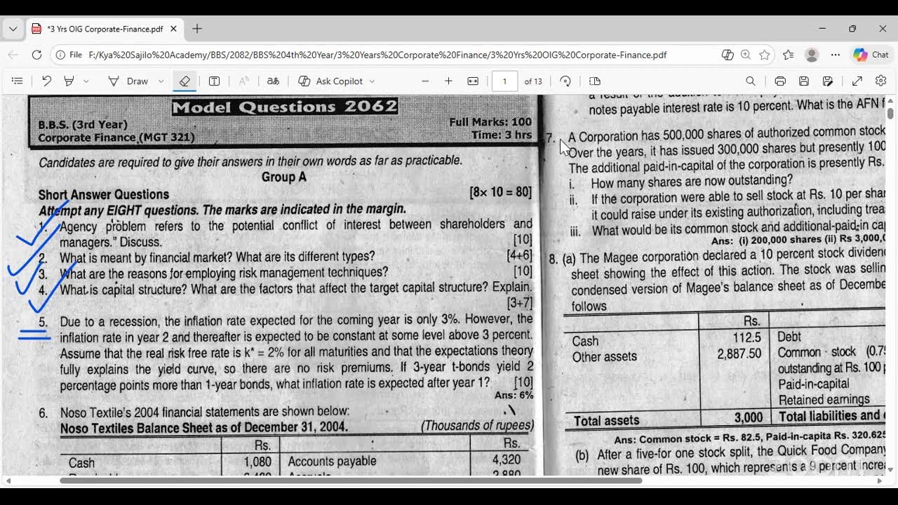 # 1 | Strategic Financial Decision | 3 Years BBS | Corporate Finance