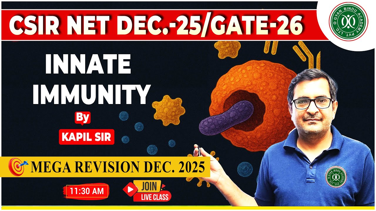 Innate Immunity Revision Class CSIR NET Life Science
